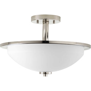 Progress Lighting - P3424-104 - Two Light Semi-Flush Mount - Replay - Polished Nickel