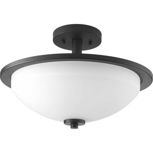 Progress Lighting - P3424-31 - Two Light Semi-Flush Mount - Replay - Black