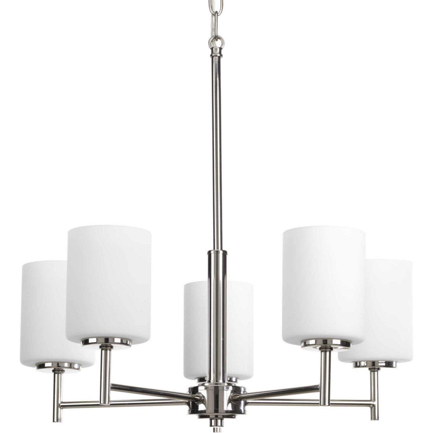 Progress Lighting - P4319-104 - Five Light Chandelier - Replay - Polished Nickel