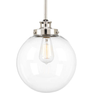 Progress Lighting - P5070-104 - One Light Pendant - Penn - Polished Nickel