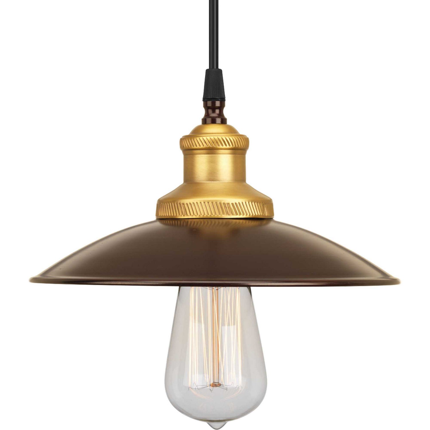 Progress Lighting - P5161-20 - One Light Pendant - Archives - Antique Bronze