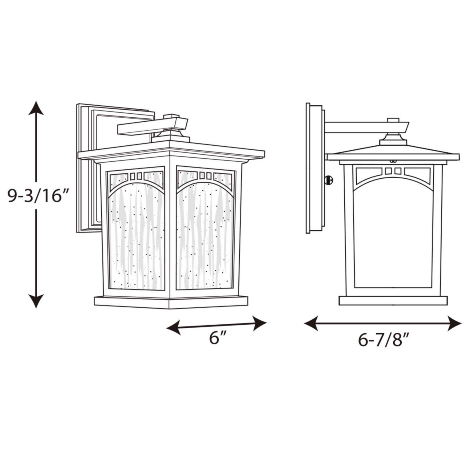 Progress Lighting - P6052-20 - One Light Wall Lantern - Residence - Antique Bronze