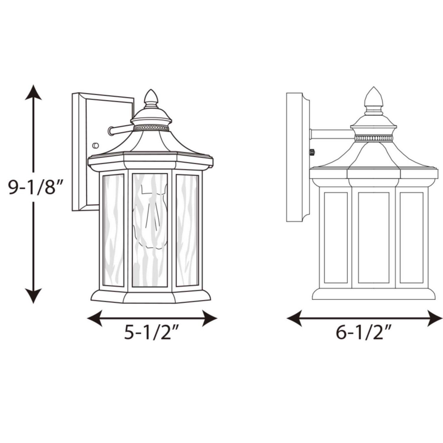 Progress Lighting - P6071-31 - One Light Wall Lantern - Edition - Black