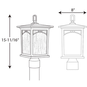 Progress Lighting - P6452-20 - One Light Post Lantern - Residence - Antique Bronze