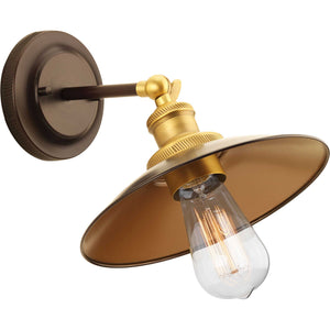 Progress Lighting - P7156-20 - One Light Wall Sconce - Archives - Antique Bronze