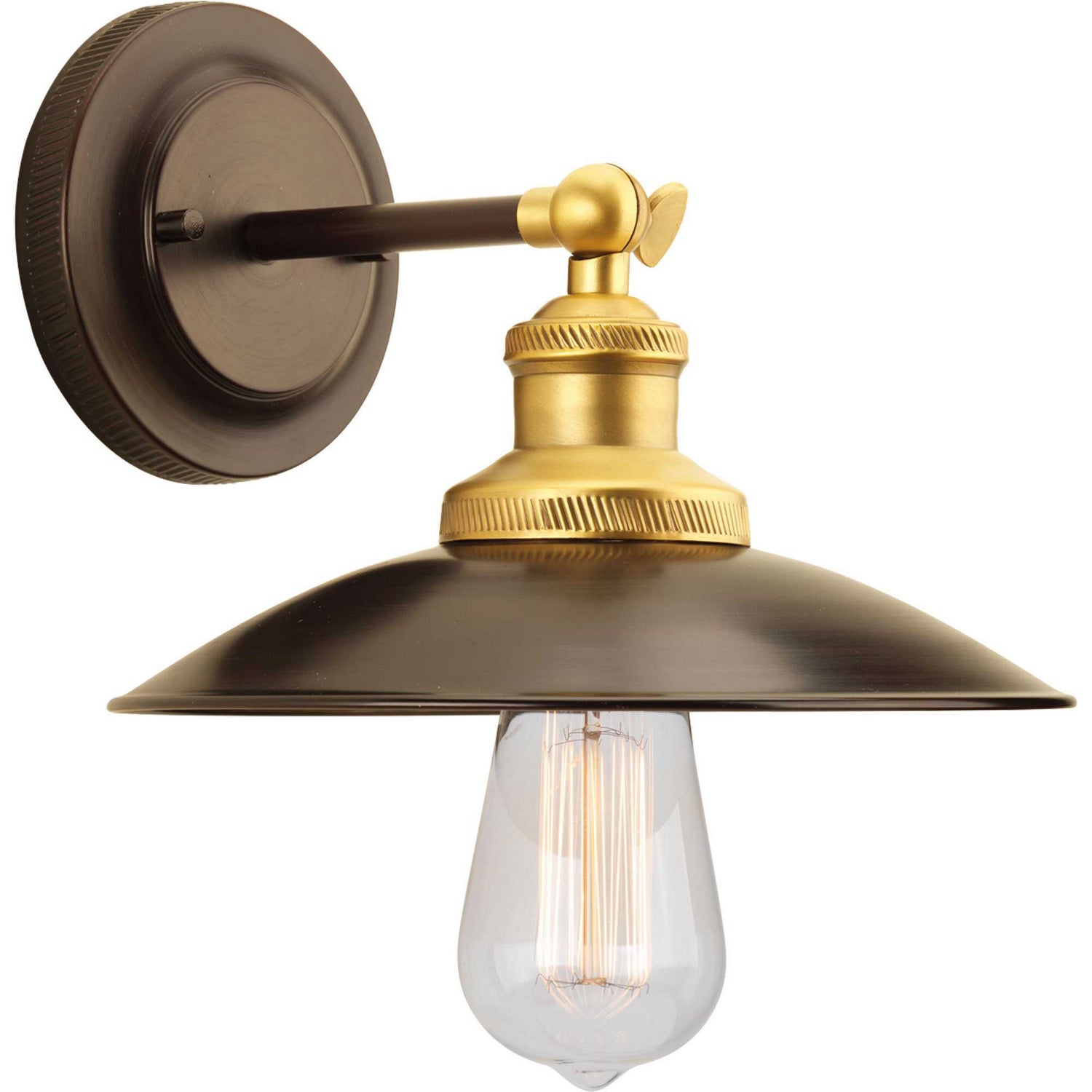 Progress Lighting - P7156-20 - One Light Wall Sconce - Archives - Antique Bronze