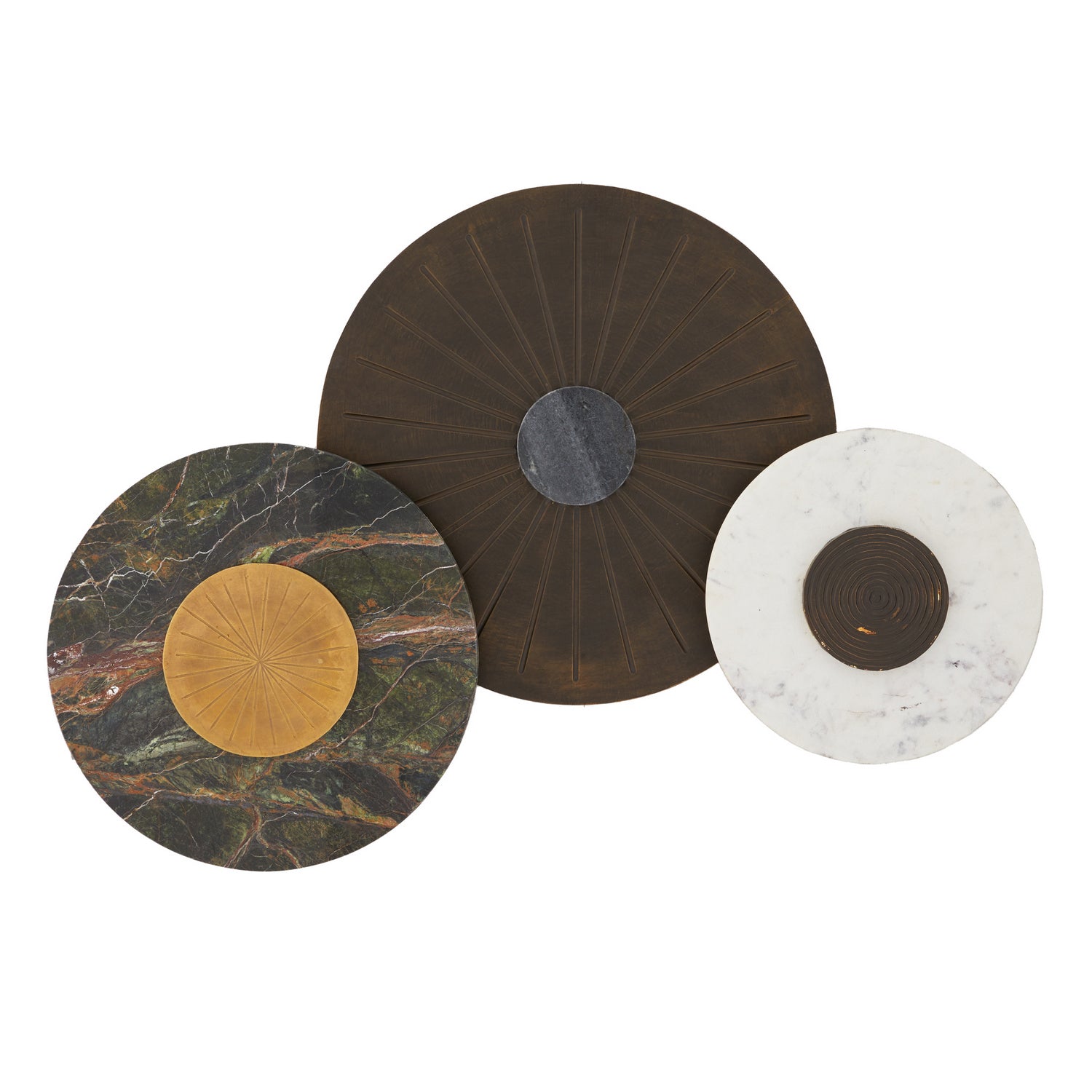 Arteriors - 6979 - Wall Plaques, Set of 3 - Rhodes - Jungle