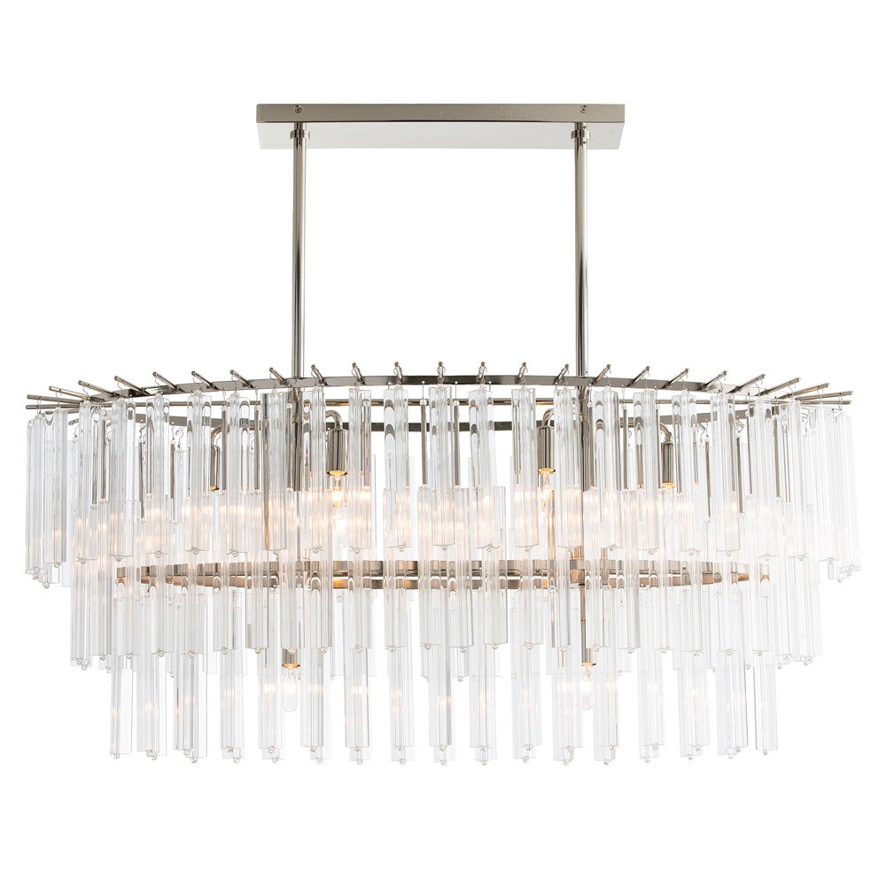 Arteriors - 89009 - Eight Light Chandelier - Nessa - Clear