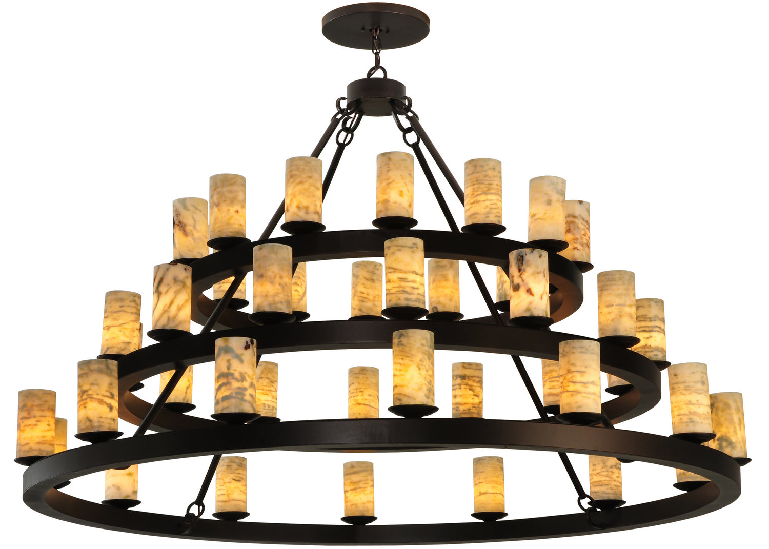 Meyda Tiffany - 130509 - 42 Light Chandelier - Loxley - Mahogany Bronze