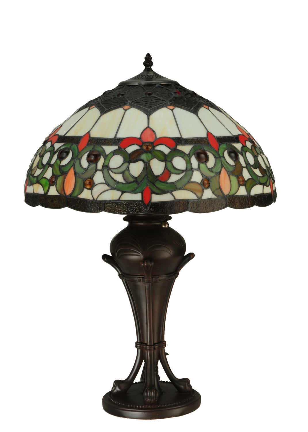 Meyda Tiffany - 130756 - Two Light Table Lamp - Creole - Mahogany Bronze