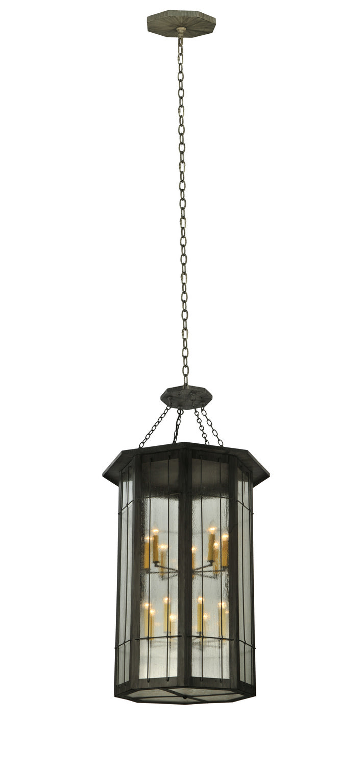 Meyda Tiffany - 131145 - 16 Light Pendant - West Albany - Antique Iron Gate