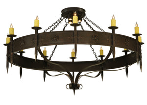 Meyda Tiffany - 131478 - 15 Light Chandelier - Warwick - Gilded Tobacco