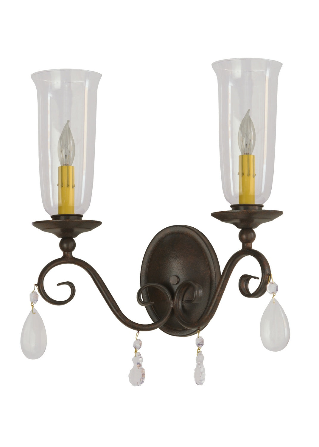 Meyda Tiffany - 132002 - Two Light Wall Sconce - Wallis - Cajun Spice