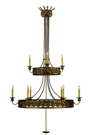 Meyda Tiffany - 132339 - Nine Light Chandelier - Montgomery - Dark Smoke