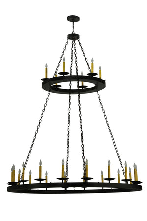 Meyda Tiffany - 133121 - 24 Light Chandelier - Loxley - Timeless Bronze