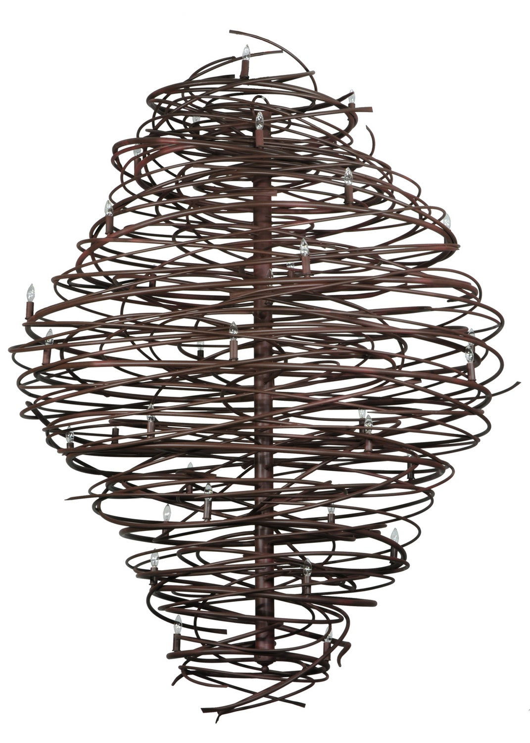 Meyda Tiffany - 133177 - 36 Light Chandelier - Cyclone - Cafe Noir Rust