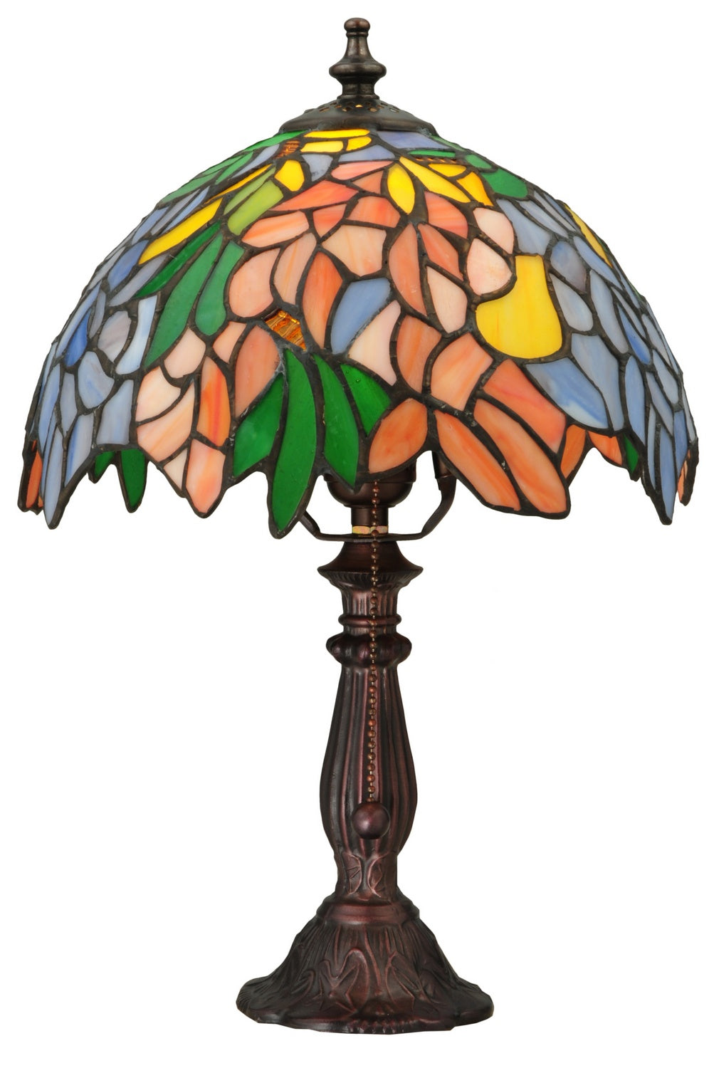 Meyda Tiffany - 133348 - One Light Accent Lamp - Tiffany Laburnum - Mahogany Bronze