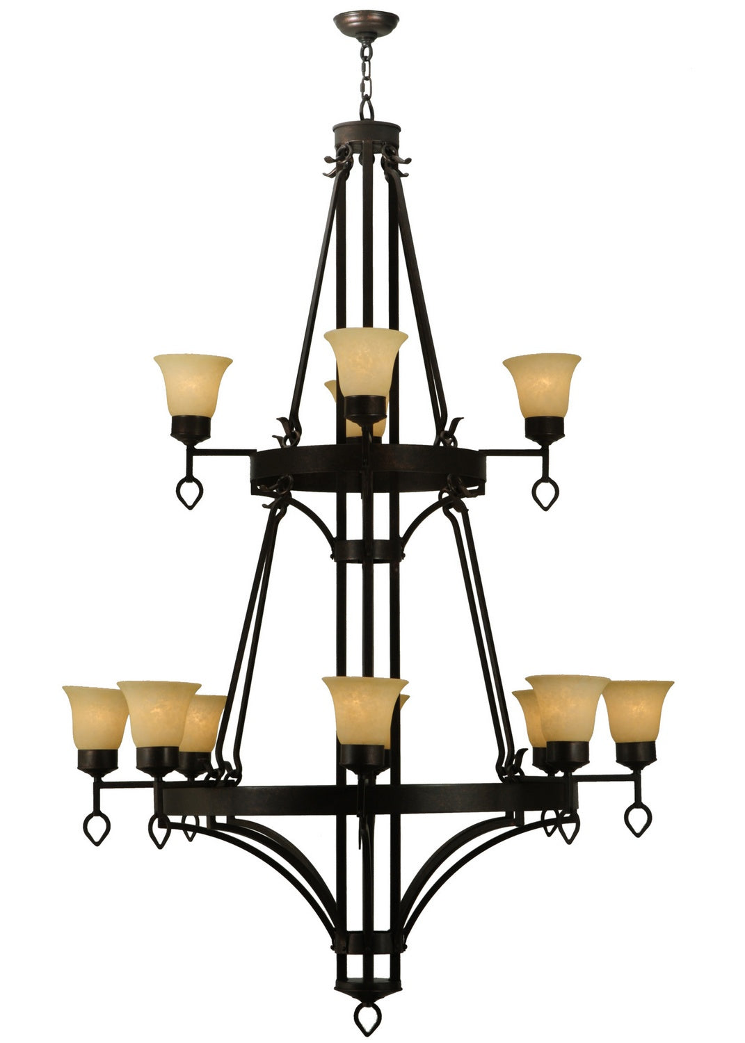 Meyda Tiffany - 135710 - 12 Light Chandelier - Savino - Gilded Tobacco