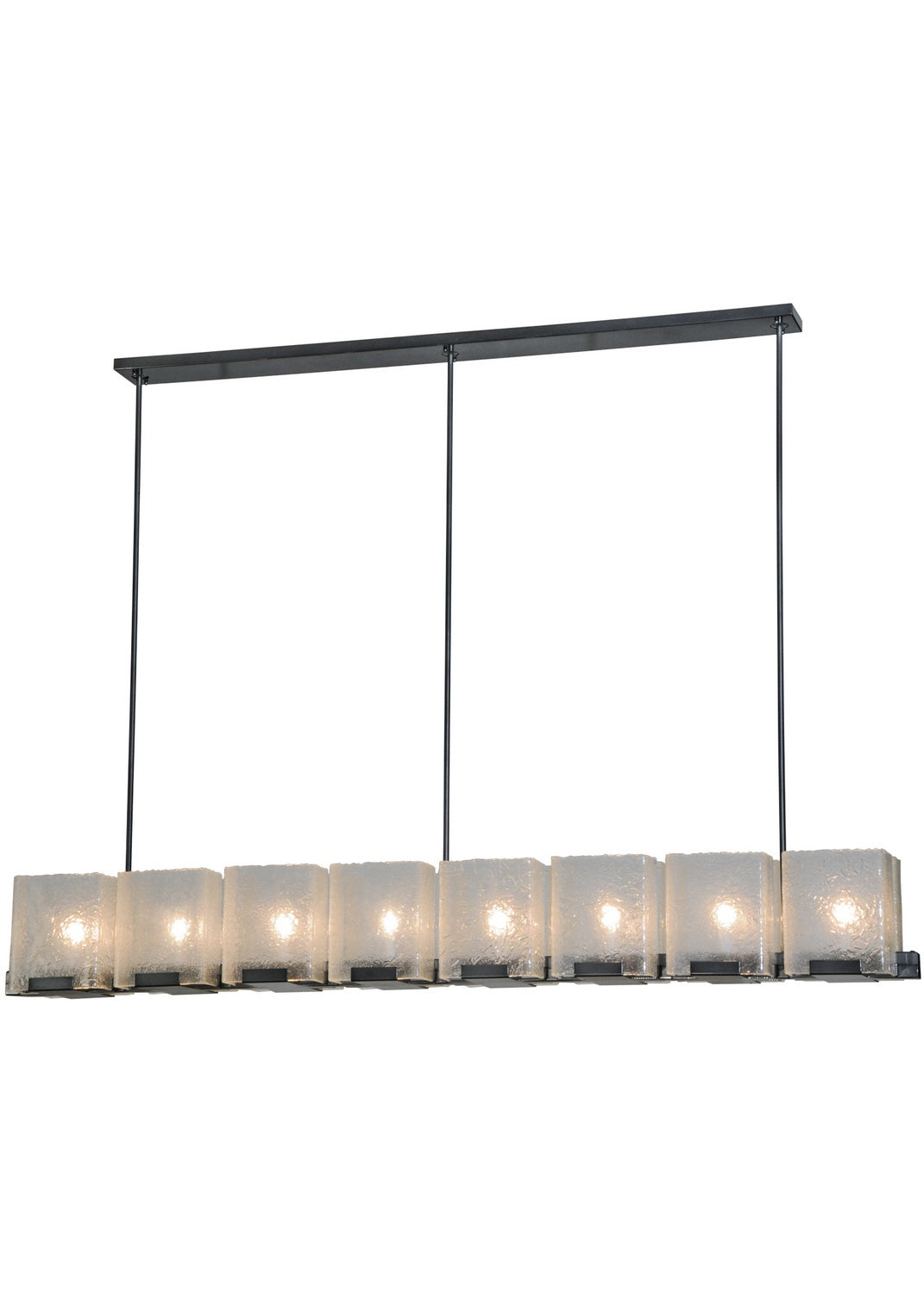 Meyda Tiffany - 135816 - Eight Light Chandelier - Ice Cube - Black Chrome Over Nickel