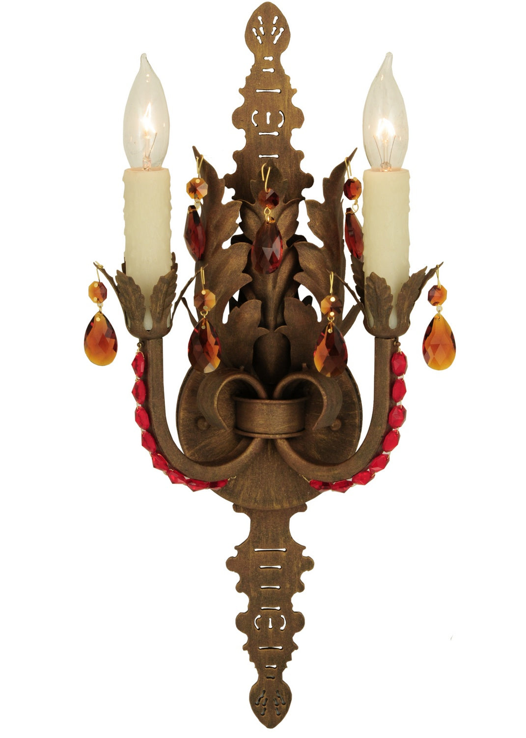 Meyda Tiffany - 135983 - Two Light Wall Sconce - Grosetto - Cortez Gold