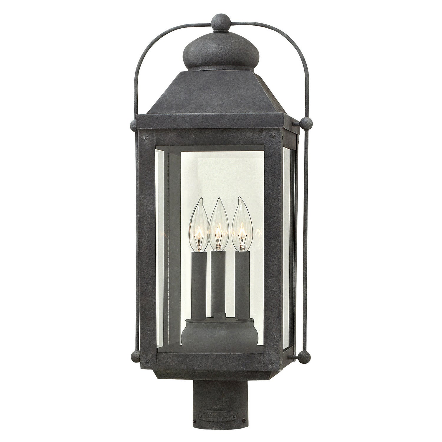 Hinkley - 1851DZ - LED Post Top or Pier Mount Lantern - Anchorage - Aged Zinc