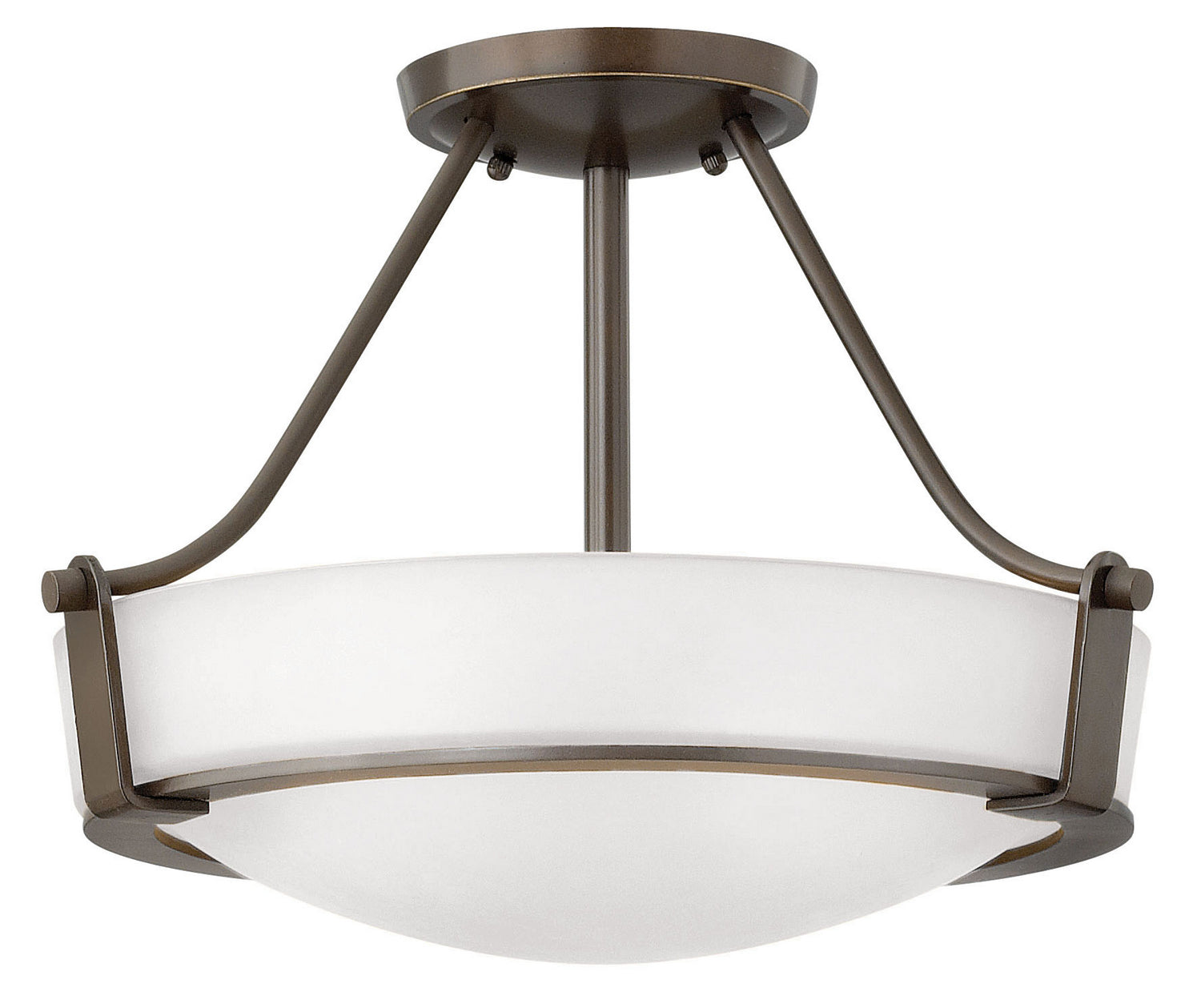 Hinkley - 3220OB-WH - LED Semi-Flush Mount - Hathaway - Olde Bronze