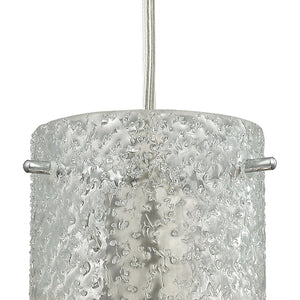 ELK Home - 10242/1CL - One Light Mini Pendant - Ice Fragments - Satin Nickel