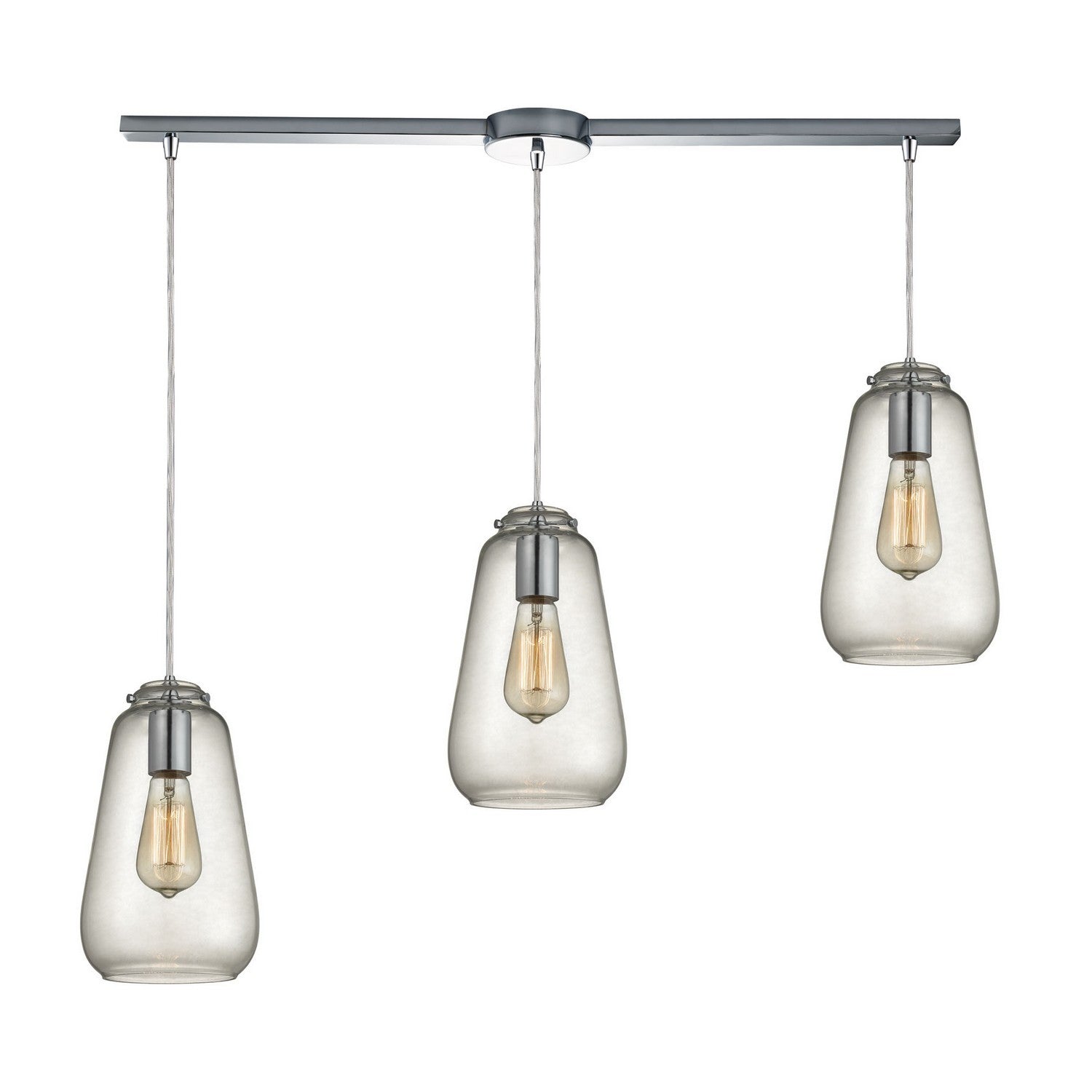 ELK Home - 10423/3L - Three Light Pendant - Orbital - Polished Chrome