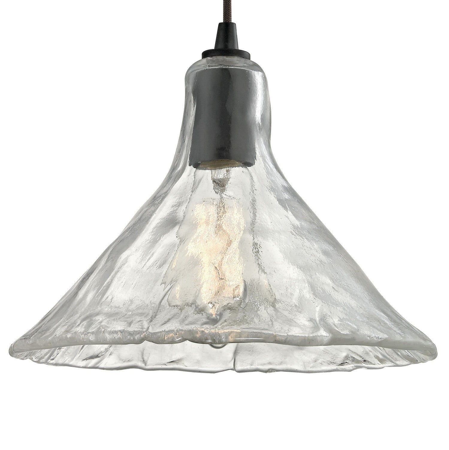 ELK Home - 10435/1 - One Light Mini Pendant - Hand Formed Glass - Oil Rubbed Bronze