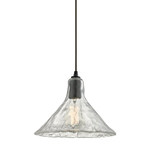 ELK Home - 10435/1 - One Light Mini Pendant - Hand Formed Glass - Oil Rubbed Bronze