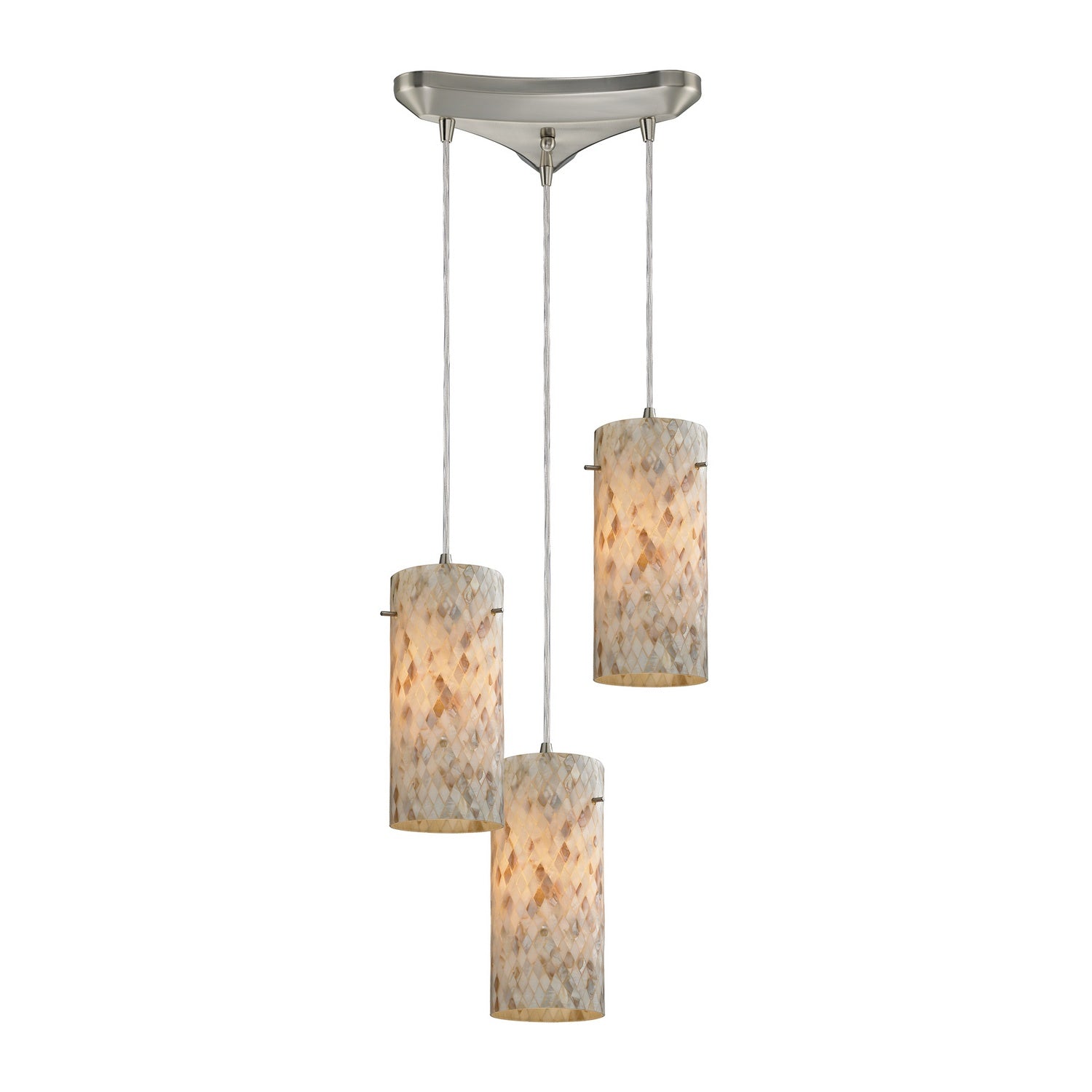 ELK Home - 10442/3 - Three Light Pendant - Capri - Satin Nickel