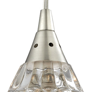 ELK Home - 10458/1 - One Light Mini Pendant - Kersey - Satin Nickel