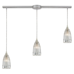 ELK Home - 10458/3L - Three Light Pendant - Kersey - Satin Nickel