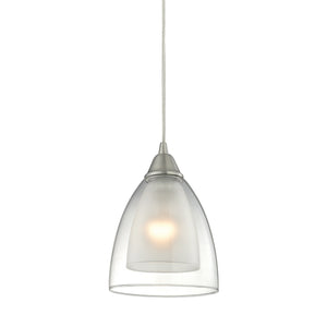 ELK Home - 10464/1 - One Light Mini Pendant - Layers - Satin Nickel