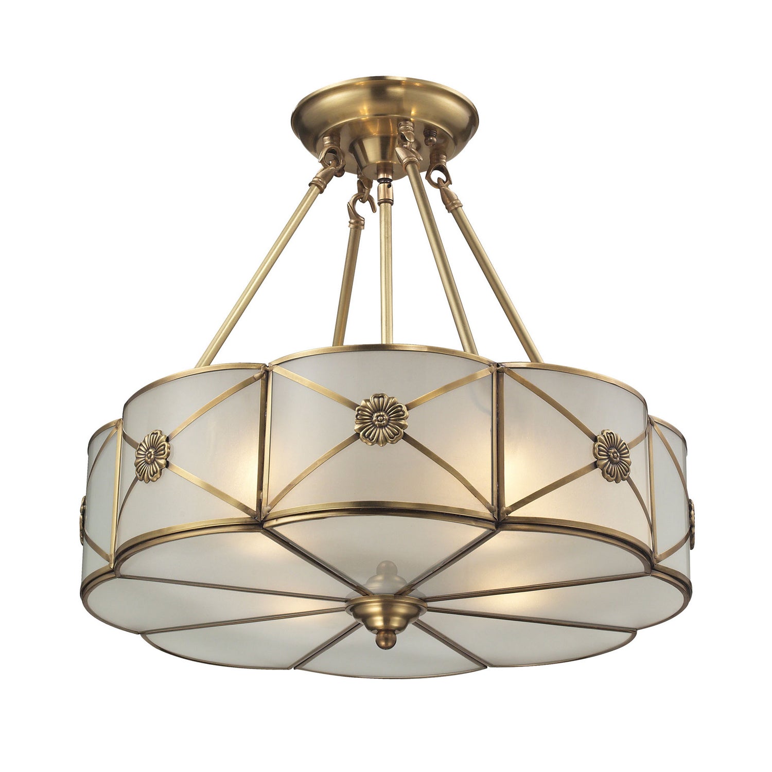 ELK Home - 22004/4 - Four Light Chandelier - Preston - Brushed Brass