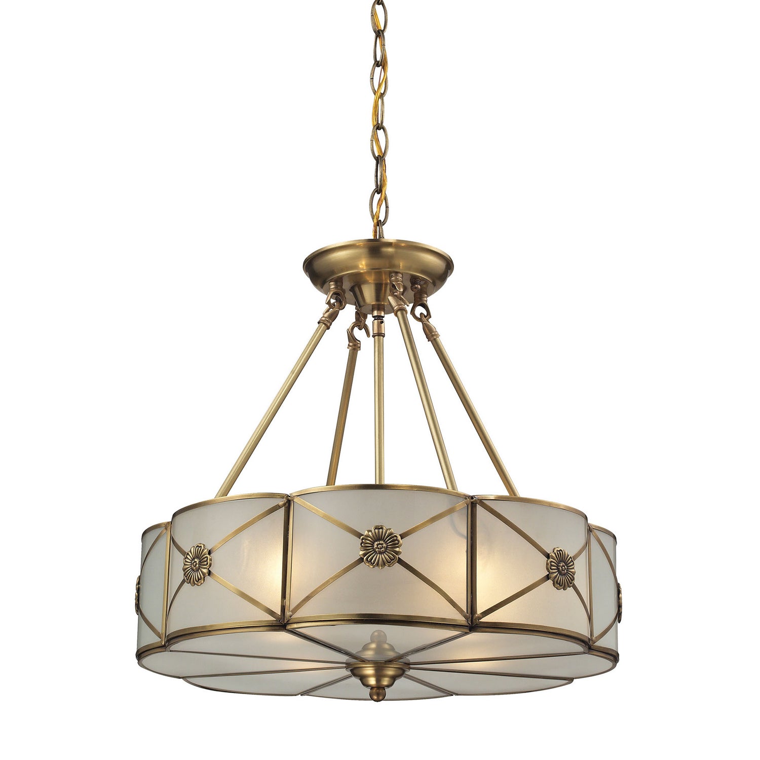 ELK Home - 22004/4 - Four Light Chandelier - Preston - Brushed Brass