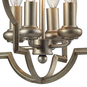 ELK Home - 31802/4 - Four Light Chandelier - Chandette - Aged Silver