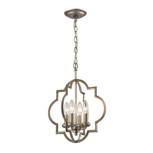 ELK Home - 31802/4 - Four Light Chandelier - Chandette - Aged Silver