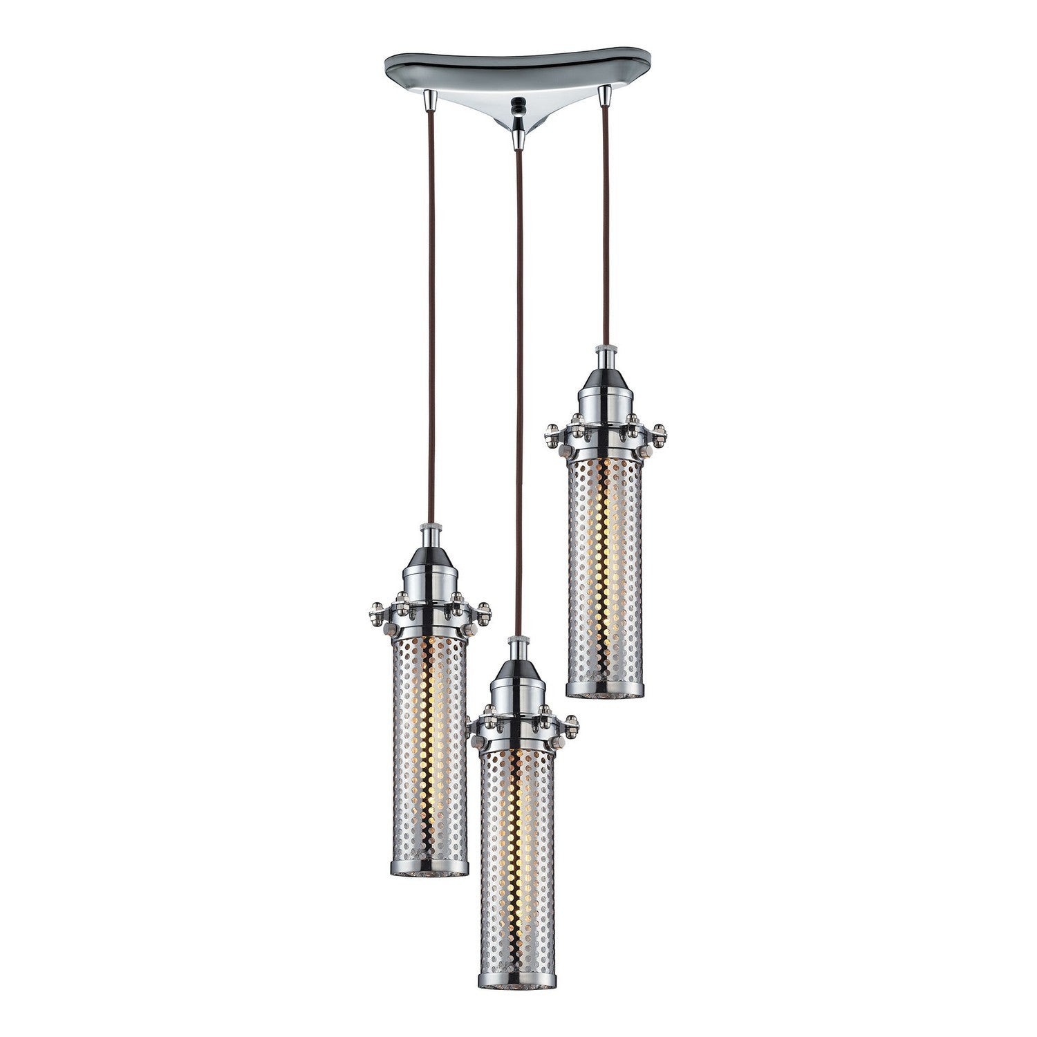 ELK Home - 66315/3 - Three Light Pendant - Fulton - Polished Chrome