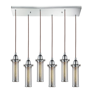 ELK Home - 66315/6RC - Six Light Pendant - Fulton - Polished Chrome