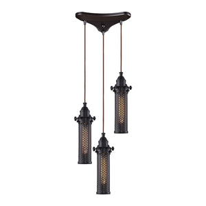 ELK Home - 66325/3 - Three Light Pendant - Fulton - Oil Rubbed Bronze