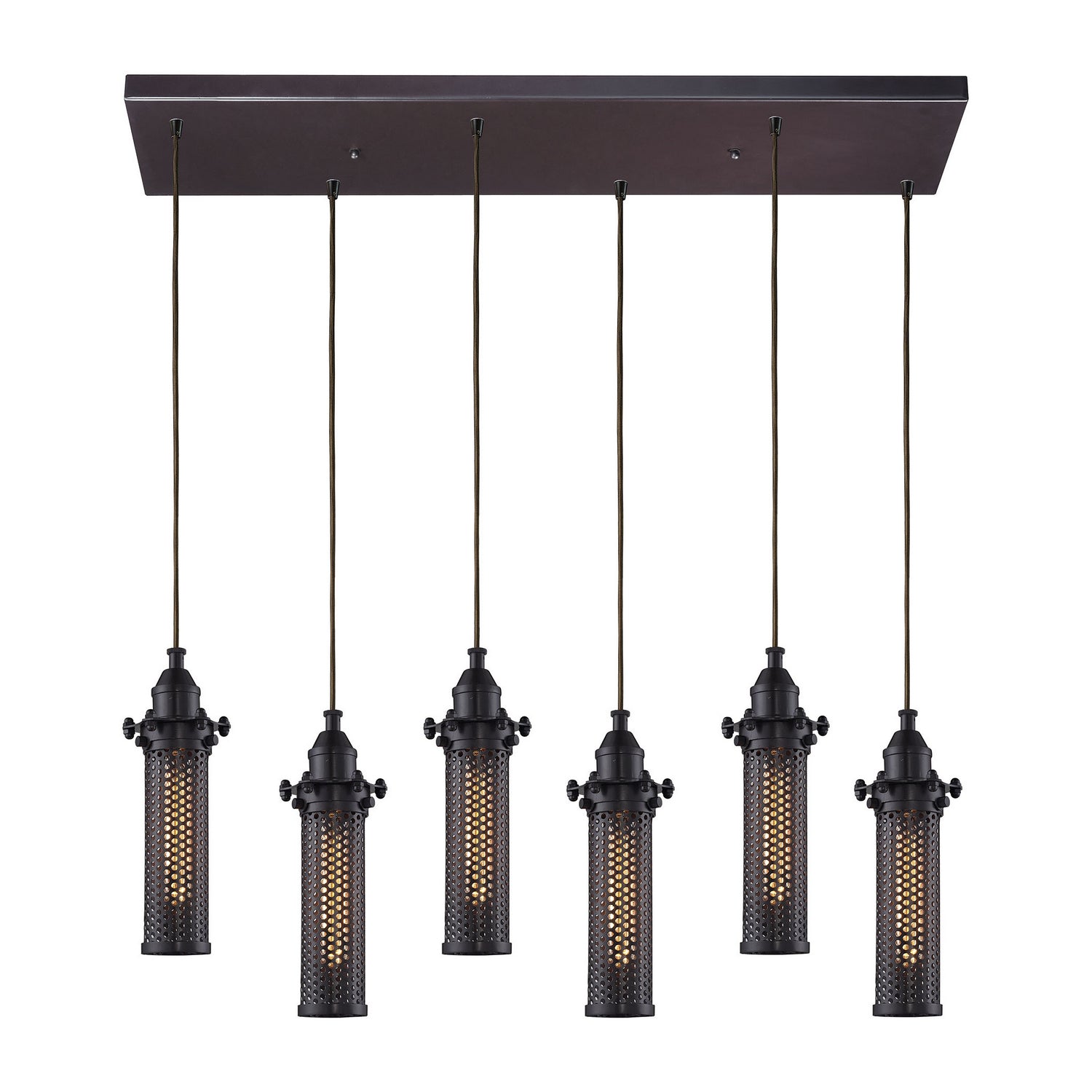 ELK Home - 66325/6RC - Six Light Pendant - Fulton - Oil Rubbed Bronze