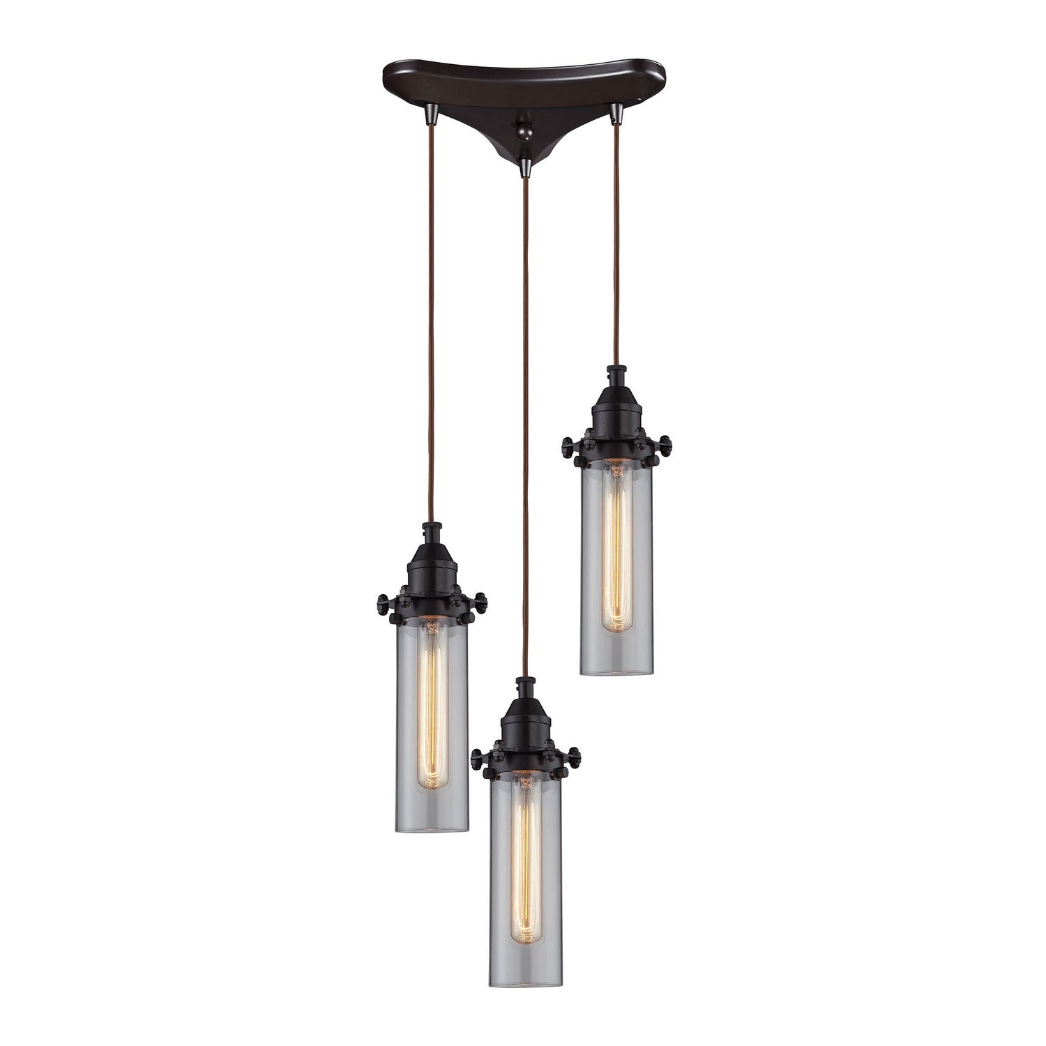 ELK Home - 66326/3 - Three Light Pendant - Fulton - Oil Rubbed Bronze