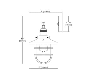 ELK Home - 66356/1 - One Light Wall Sconce - Seaport - Satin Nickel