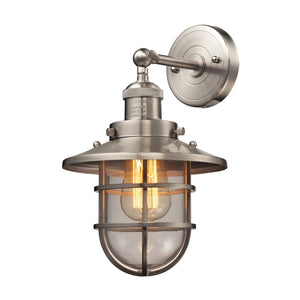 ELK Home - 66356/1 - One Light Wall Sconce - Seaport - Satin Nickel