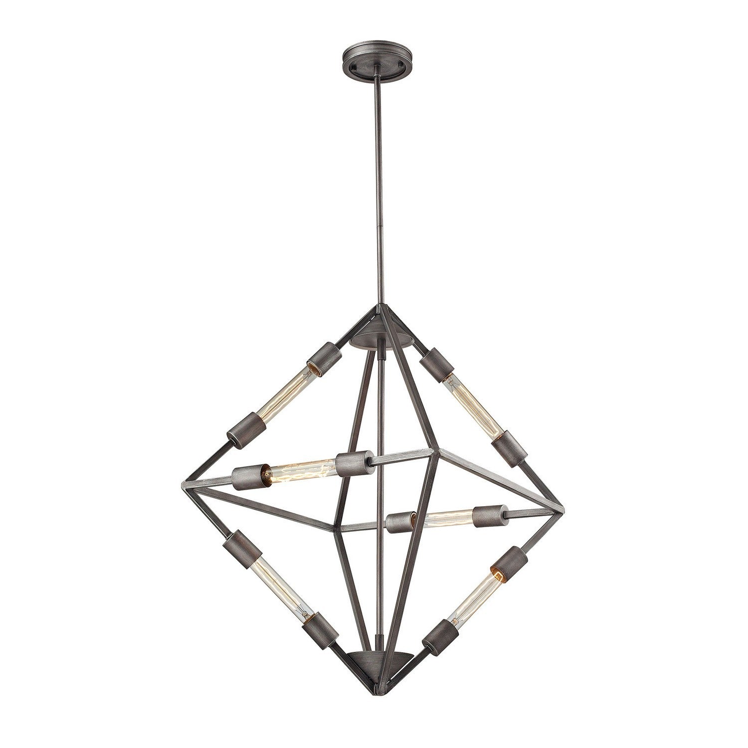 ELK Home - 66894/6 - Six Light Chandelier - Laboratory - Weathered Zinc