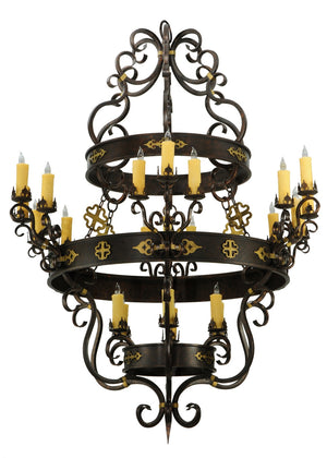 Meyda Tiffany - 136480 - 24 Light Chandelier - Santino - Mahogany Bronze