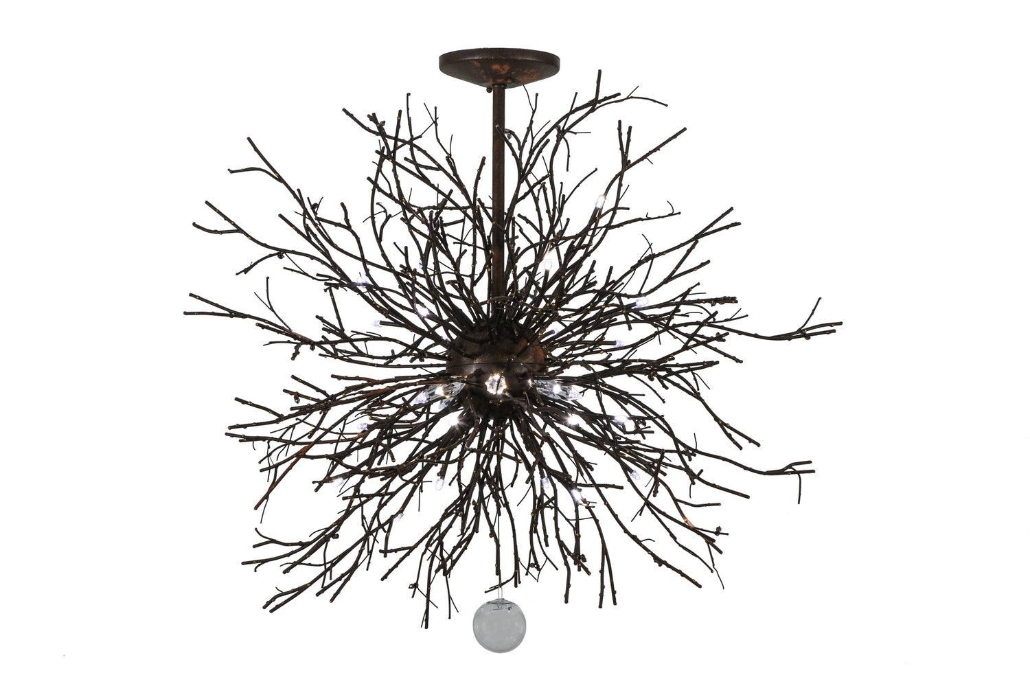 Meyda Tiffany - 136523 - 20 Light Pendant - Pussy Willow - Cafe Noir & Rust