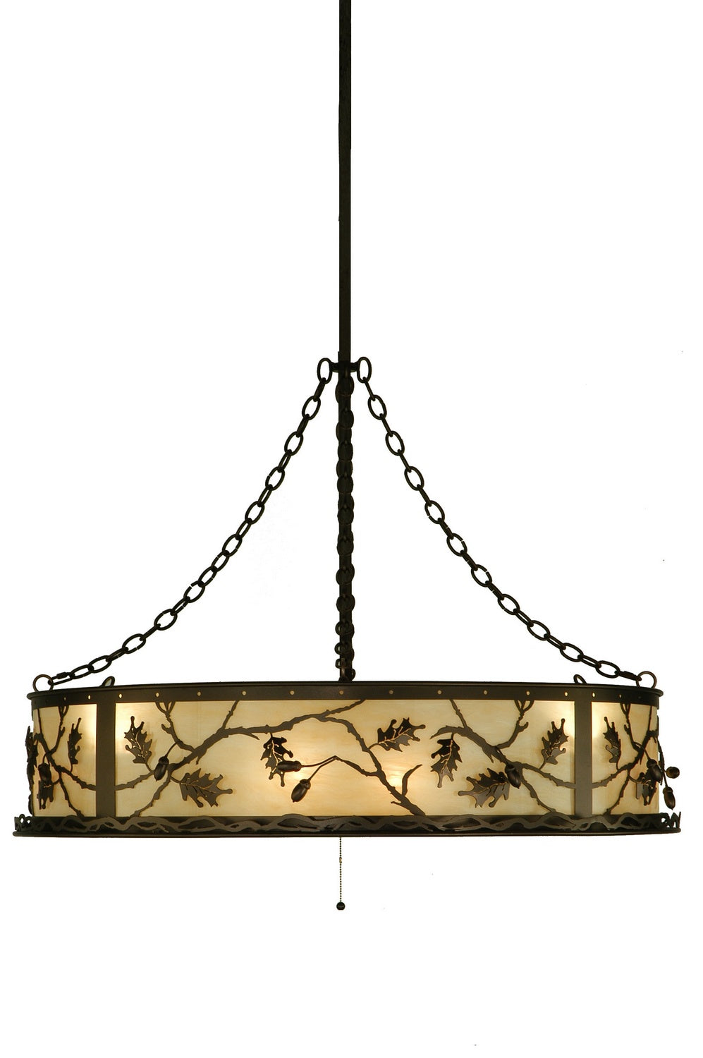 Meyda Tiffany - 136747 - 12 Light Chandelier - Oak Leaf & Acorn - Mahogany Bronze