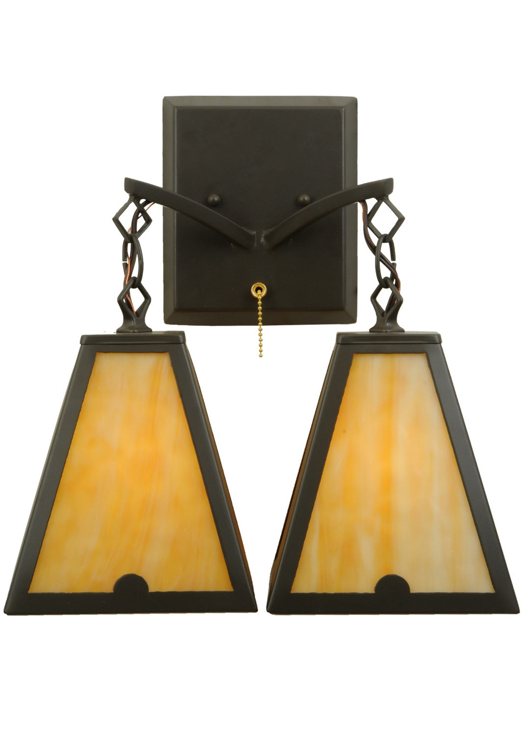 Meyda Tiffany - 137117 - Two Light Wall Sconce - Arnage - Timeless Bronze